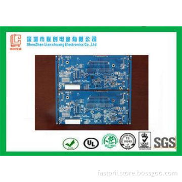 FR4 1.6mm 2 oz  fast pcb manufacturer blue soldermask TS169